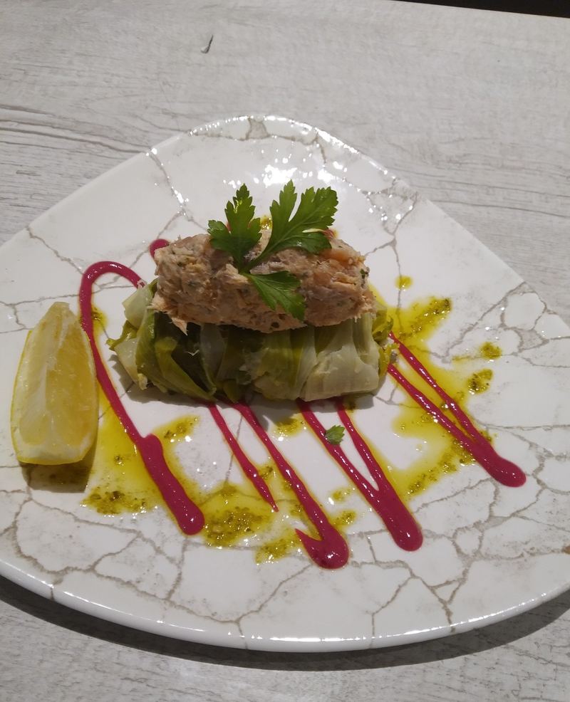 Assiette dressée
