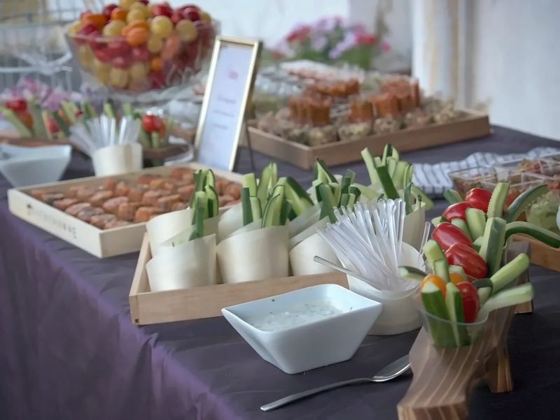 Le buffet dressé