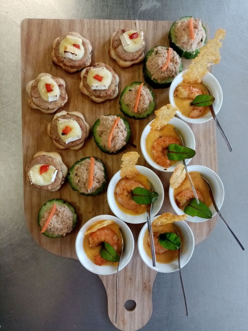 Verrines de saumon